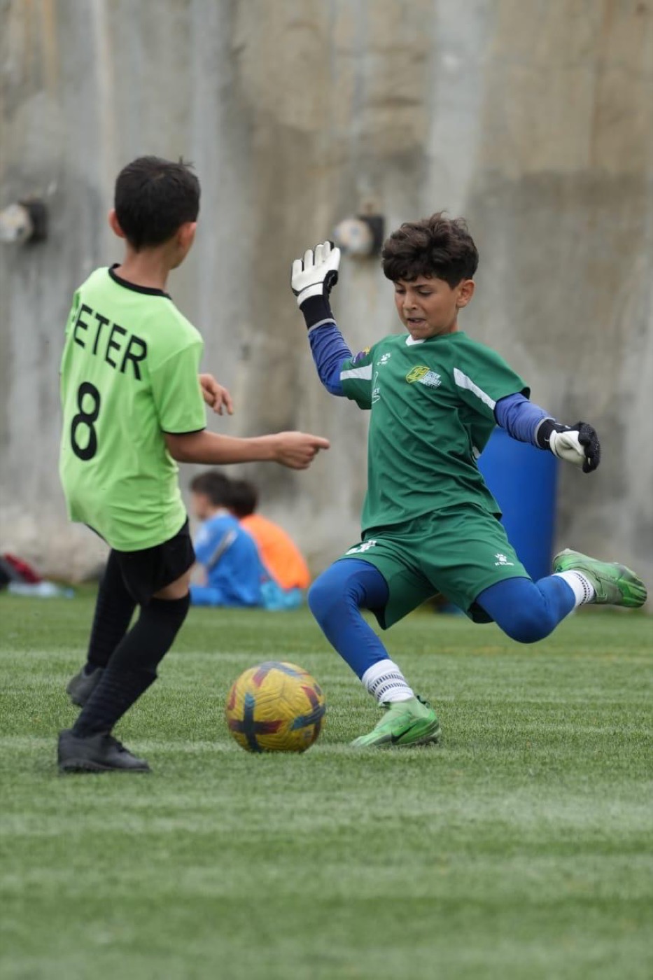 Lucas commanding his penalty area