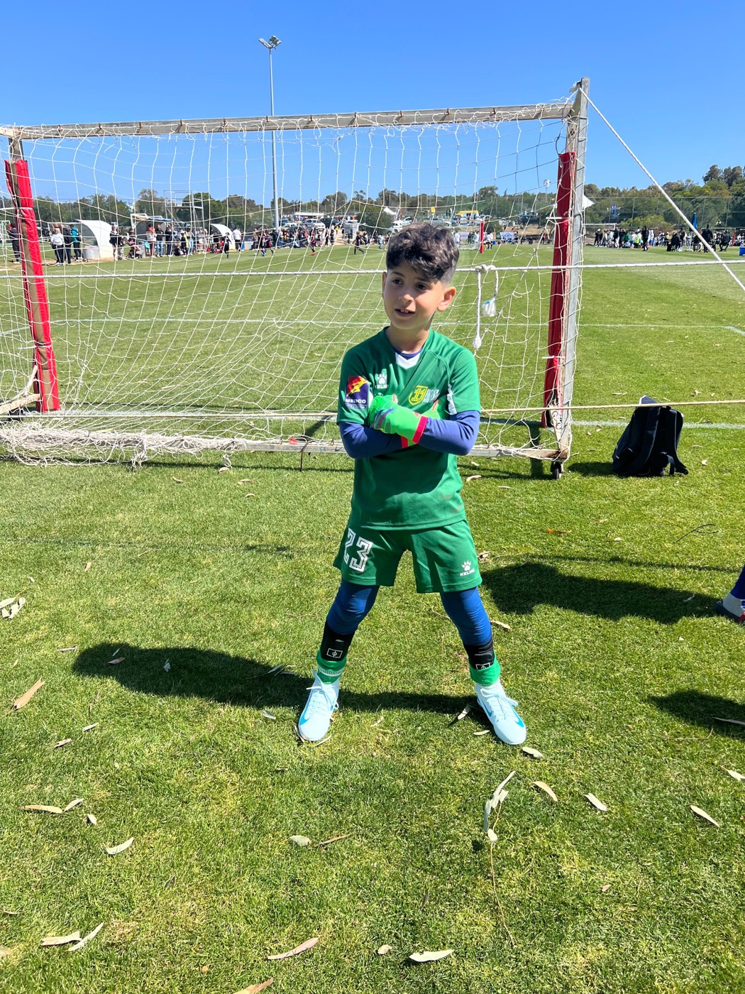Lucas commanding his six-yard box