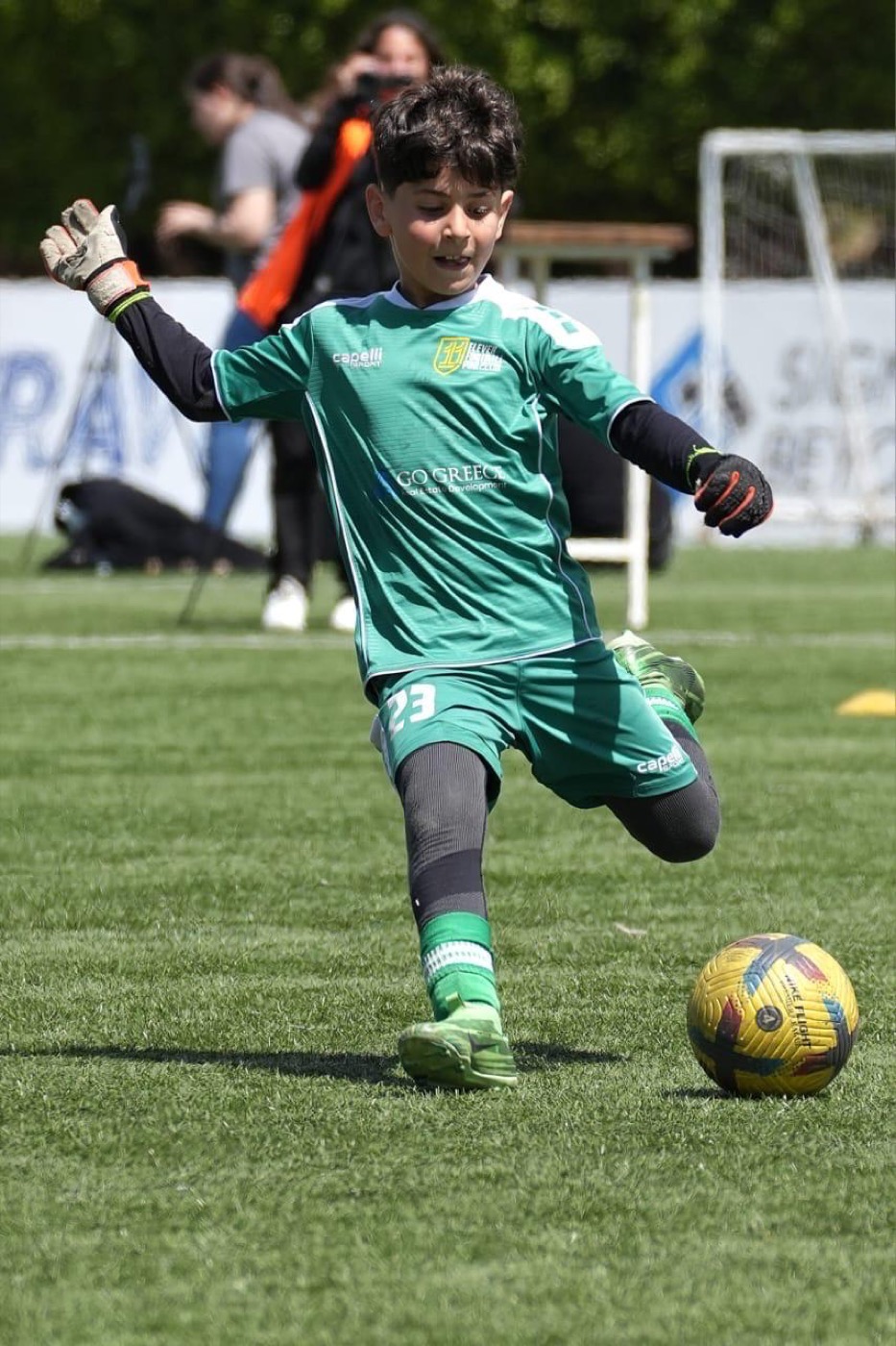 Lucas taking charge of his penalty area
