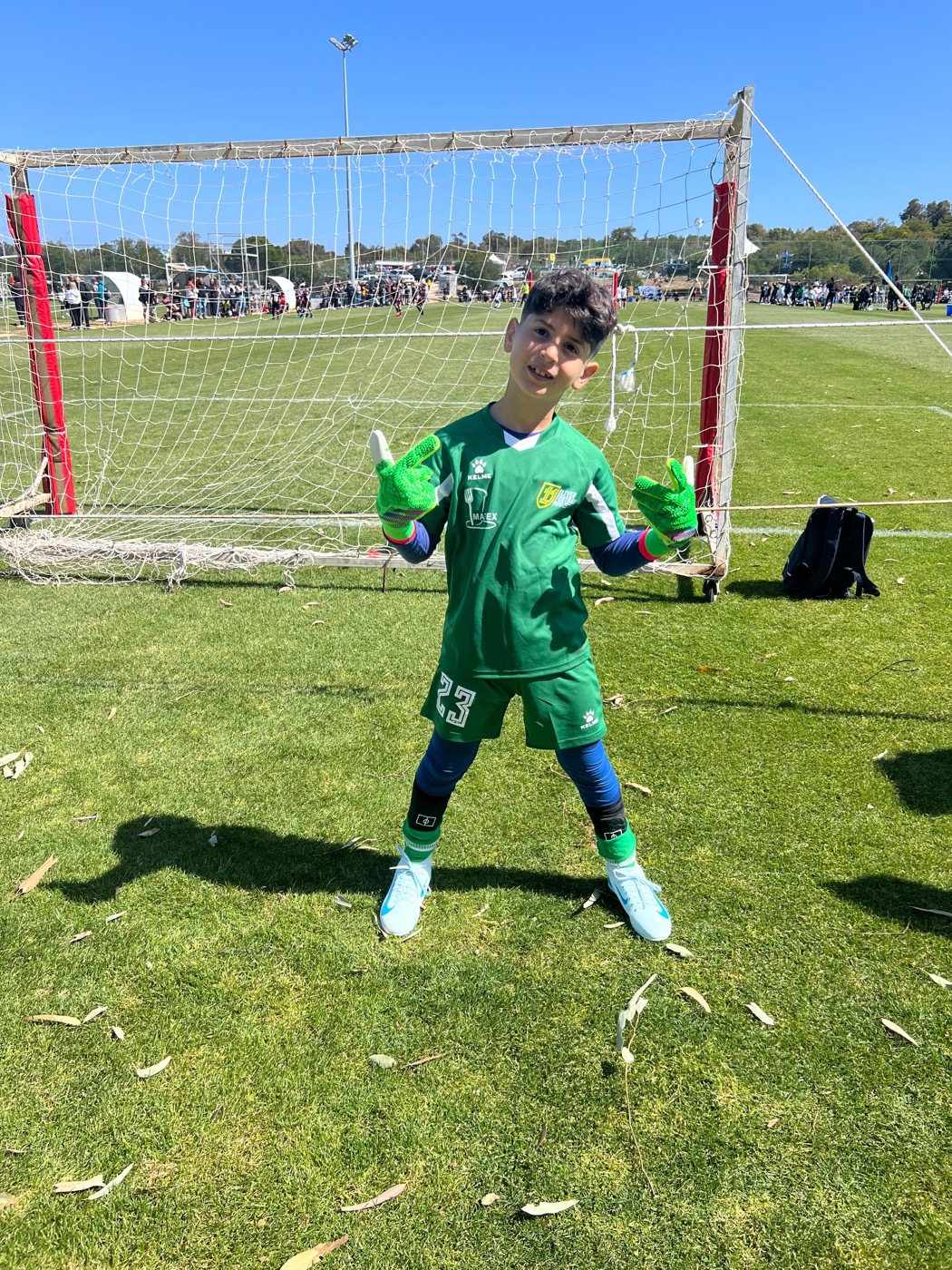 Lucas finishing the match with another clean sheet