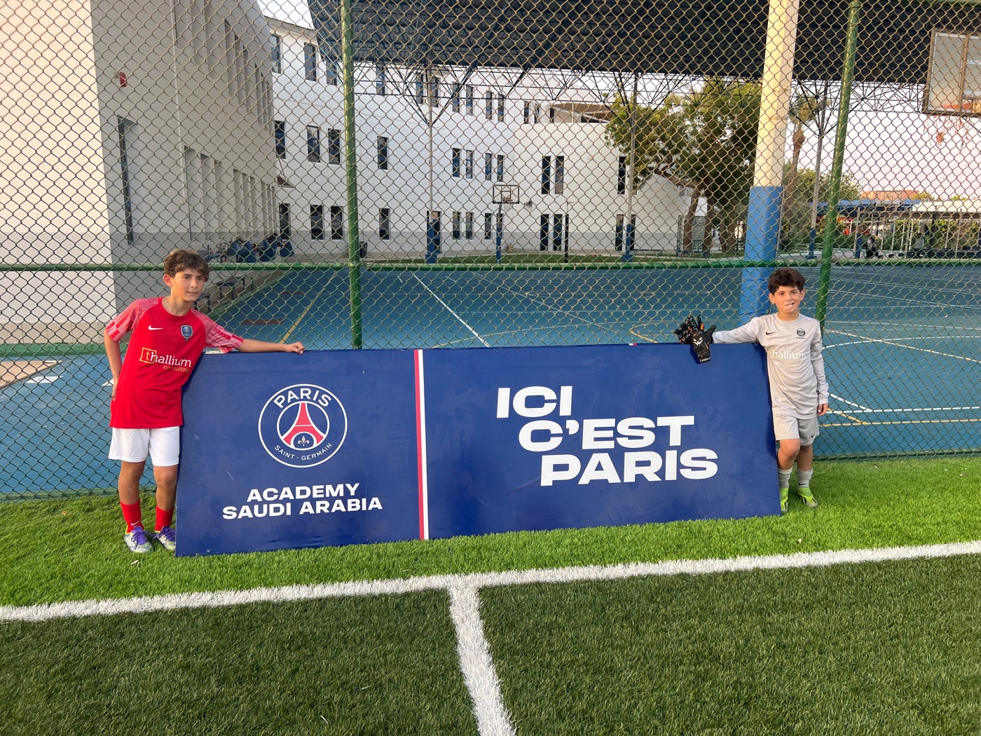 Lucas hanging out with friends from the squad