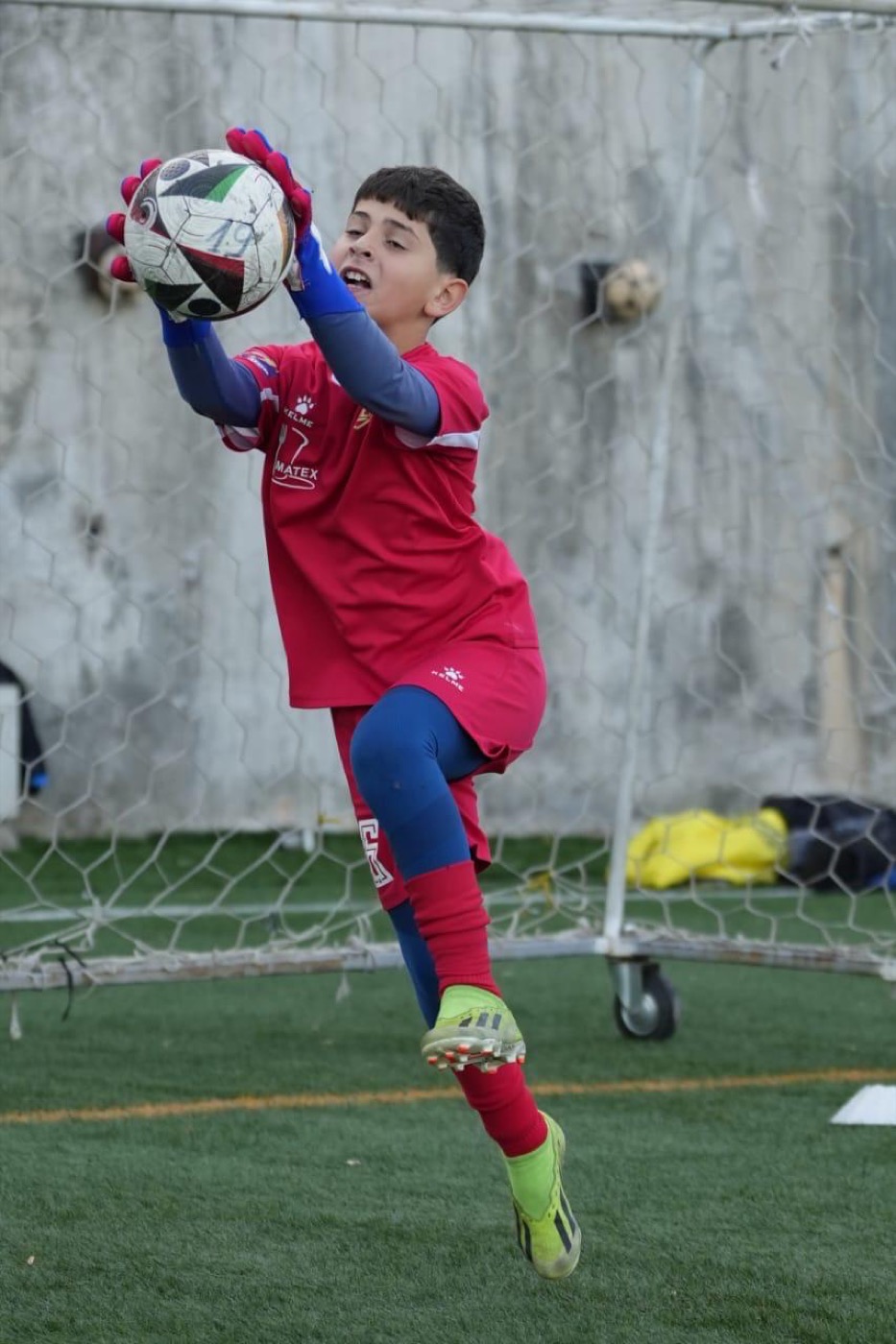 Lucas in good spirits at the academy